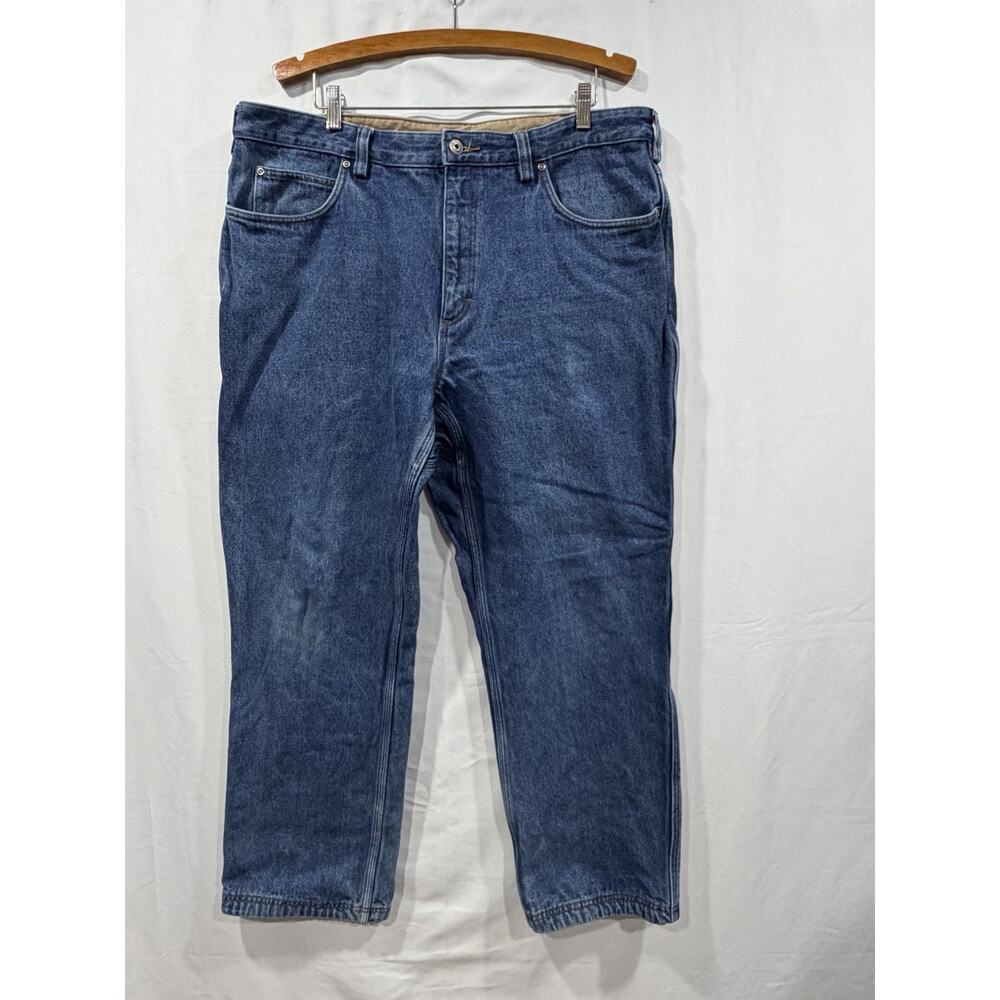 Duluth Trading Men’s Jeans 40x32 Flannel Lined Rugged Gorpcore Outdoors EUC